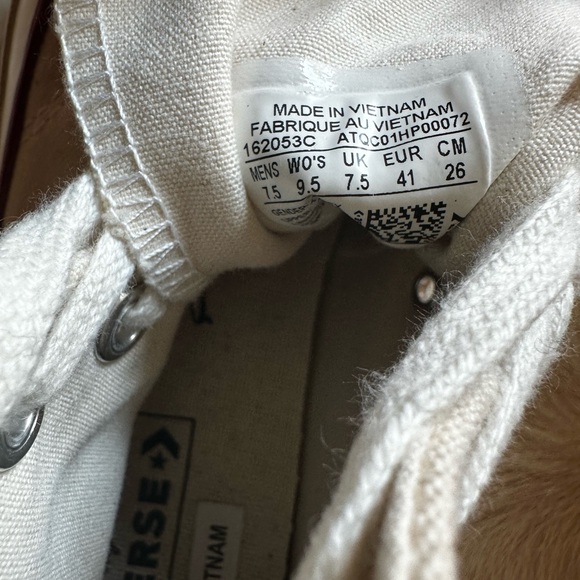 Converse All Star 70s High Top Sneakers in Parchment, Size: 9.5W / 7.5M - Picture 10 of 16